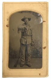 TINTYPE OF WESTERN FRONTIERSMA