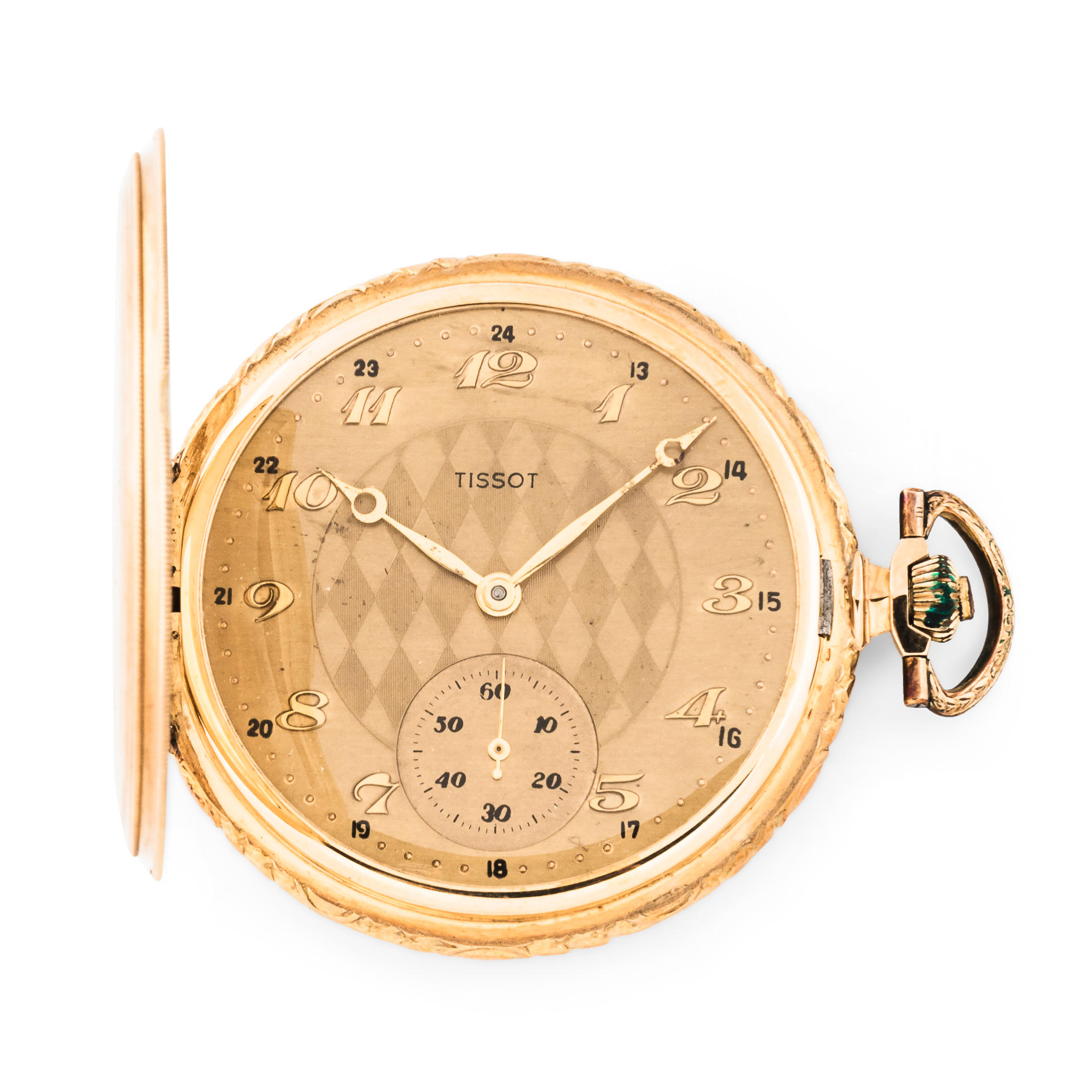 TISSOT 14KT GOLD HUNTER-CASE