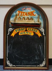 TITANIC FIRST CLASS MENU CHALK