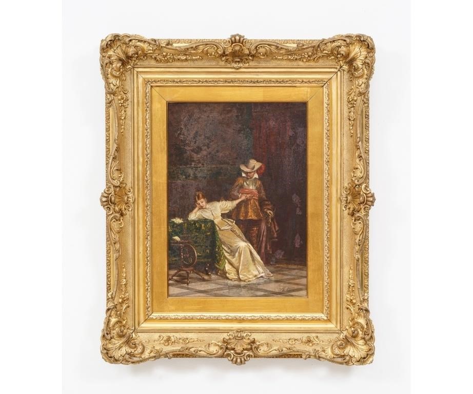 Tito Conti (1842-1924, Italian) oil