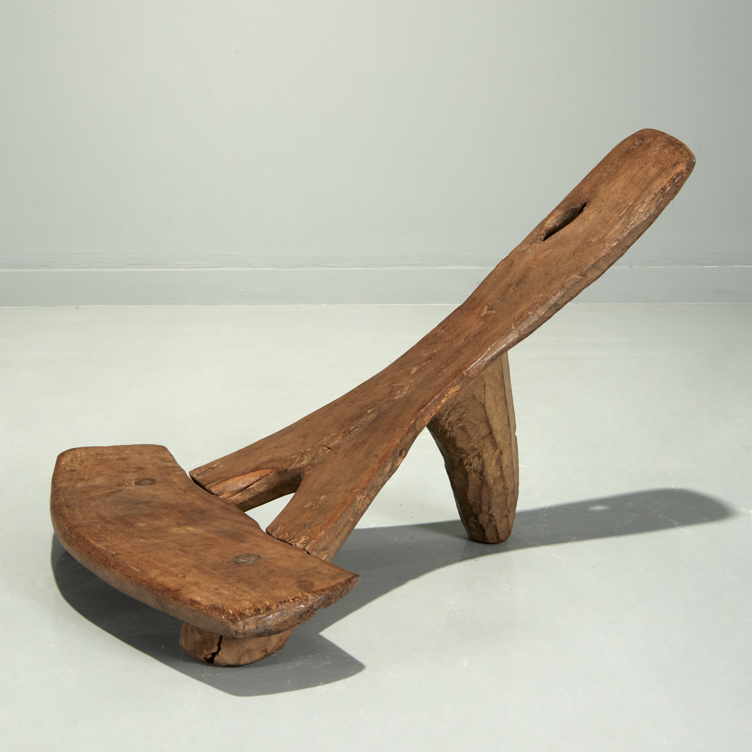 TIV PEOPLES, CARVED AFRICAN CHAIR
