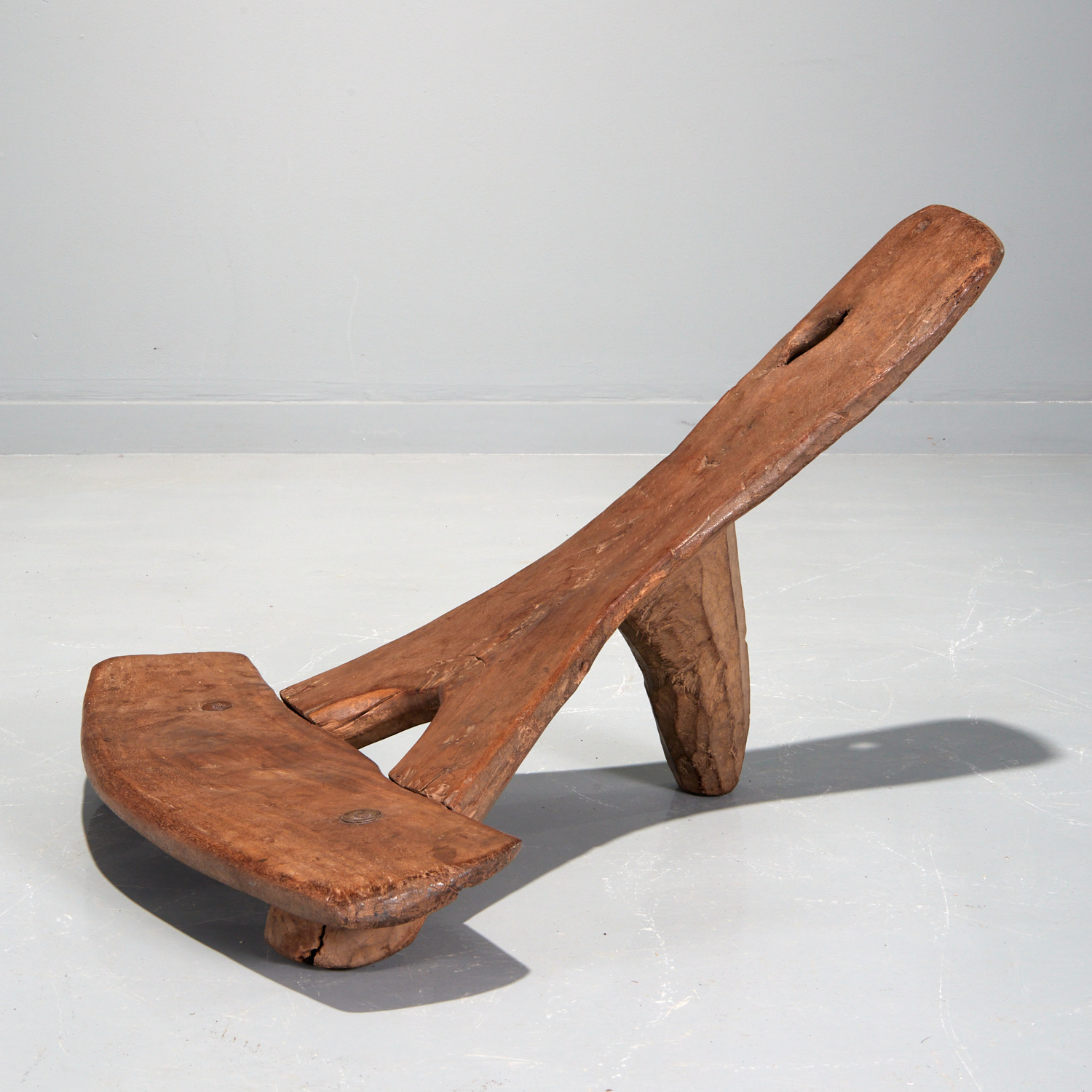 TIV PEOPLES, CARVED AFRICAN CHAIR