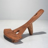 TIV PEOPLES, CARVED AFRICAN CH