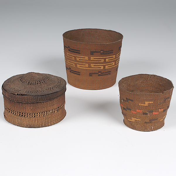 Tlingit Baskets lot of 3