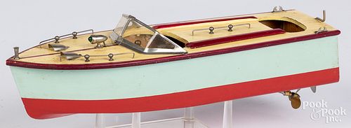 TMY BATTERY OPERATED WOOD BOAT,