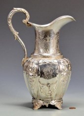 TN COIN SILVER PITCHER, WINCHE
