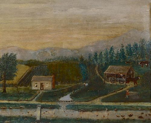 TN FOLK LANDSCAPE PAINTING, L.