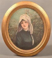 T.N. SPANG 19TH CENTURY OVAL O
