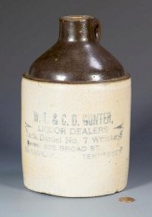 TN WHISKEY STONEWARE ADVERTISI