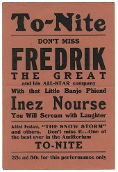 TO-NITE DON’T MISS FREDRIK THE