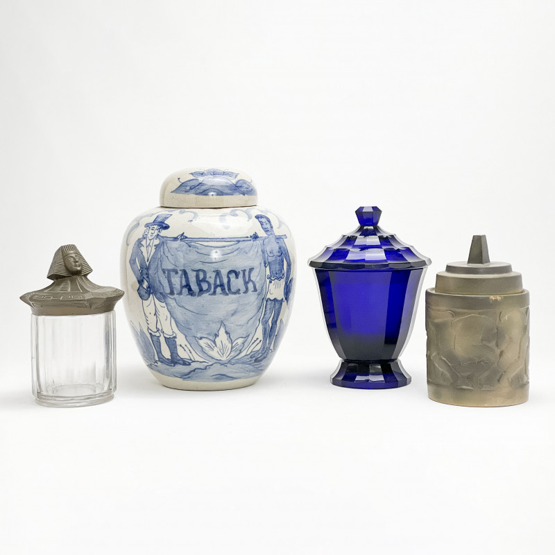 TOBACCO JARS INCLUDING MOUGIN
