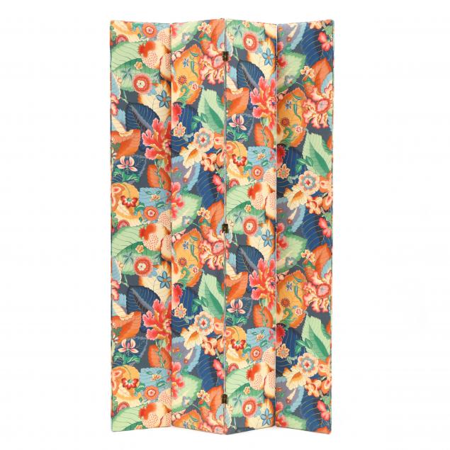 TOBACCO LEAF UPHOLSTERED FOUR-PANEL