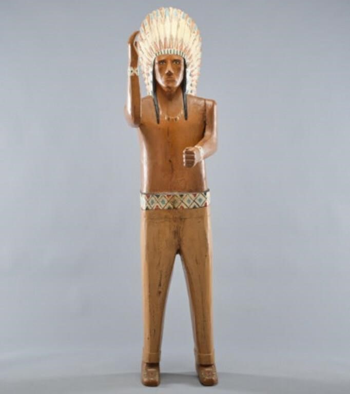 "TOBACCO SHOP" FIGUREA carved