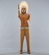 "TOBACCO SHOP" FIGUREA carved