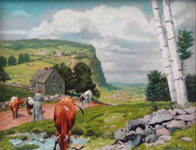 TOBEY Alton. Oil on Board ''A