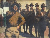 TOBEY Alton. Oil/Board Illustr