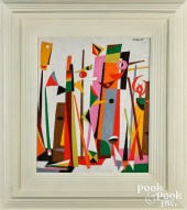 TOBIAS MUSICANT OIL ON MASONIT
