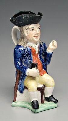 Toby jug, gentleman seated on