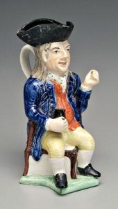 Toby jug, gentleman seated on