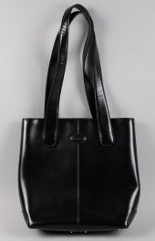 TOD'S BLACK LEATHER HANDBAGkha