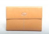 TOD'S DESIGNER TAN LEATHER WAL