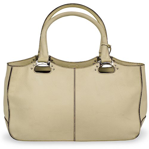 TODS IVORY WHITE LEATHER