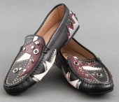 TOD'S LEATHER "STARBURST" LOAF