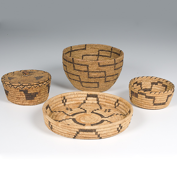 Tohono O'Odham Baskets lot of 4