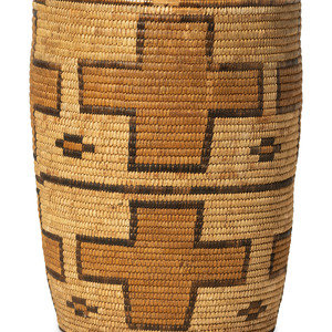 Tohono O'odham Polychrome Basket