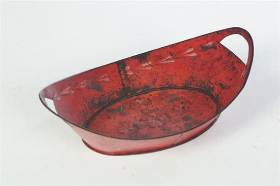 TOLE APPLE TRAY.  Attributed to