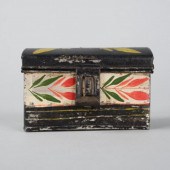 TOLE BOX WITH YELLOW BANDA sma