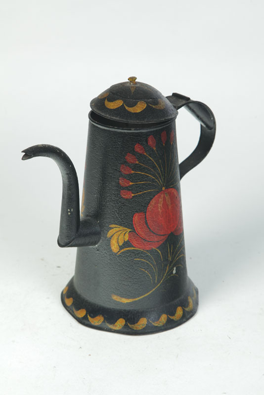TOLE COFFEE POT.  American  2nd