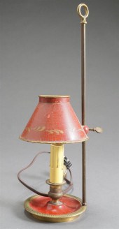 TOLE DECORATED CANDLESTICK TAB
