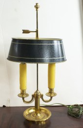 TOLE DECORATED TWO LIGHT BOUIL