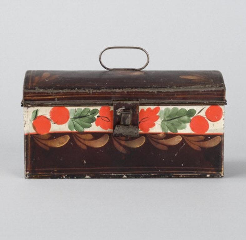 TOLE DEED BOX WITH FRUITA tole deed