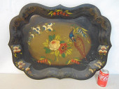 TOLE PAINT DECORATED SERVING T