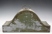 TOLE PAINTED TIN HAT BOX- for