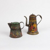 TOLE PEINTE COFFEE AND TEA POT