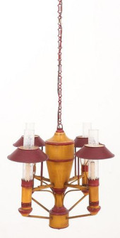 TOLE PEINTE FOUR LIGHT LANTERN