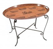 TOLE PEINTE GALLERY TRAY ON ST