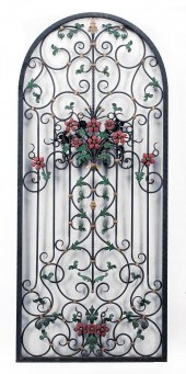 TOLE PEINTE, WROUGHT IRON WIND