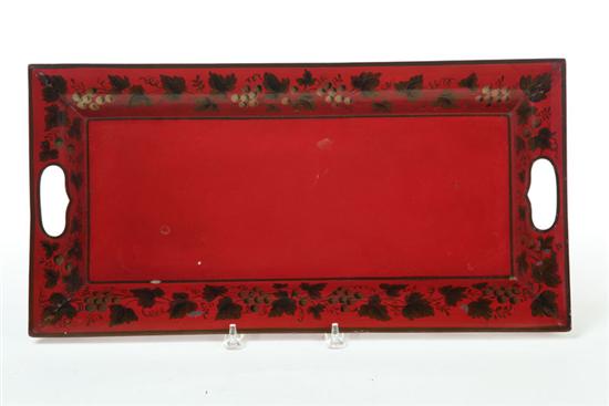TOLE TRAY.  American  late