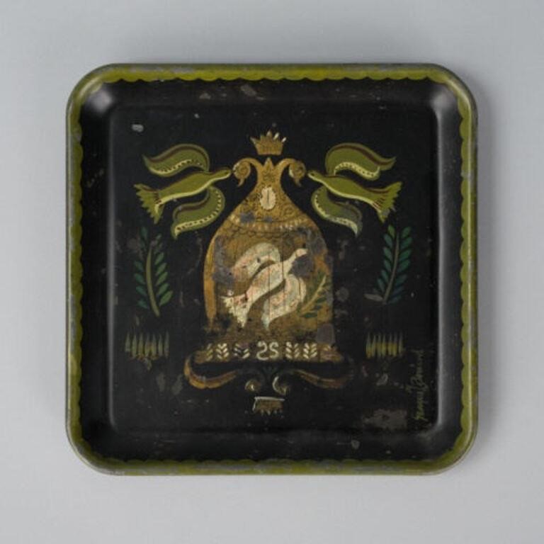 TOLE TRAY BY GEORGES BRIARDA square