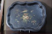 TOLE TRAY. Polychrome paint de