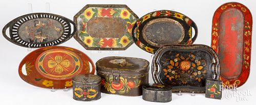 TOLEWARE, 19TH C.Toleware, 19th