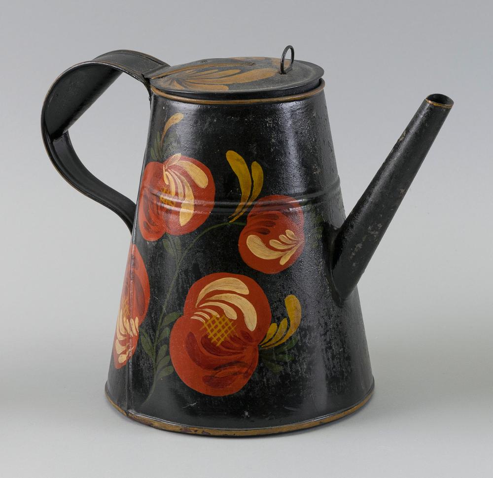 TOLEWARE COFFEEPOT 20TH CENTURY