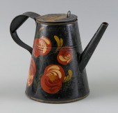 TOLEWARE COFFEEPOT 20TH CENTUR
