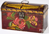TOLEWARE DOCUMENT BOX, 19TH C.