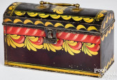TOLEWARE DOCUMENT BOX, 19TH C.