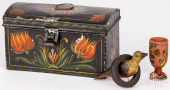 TOLEWARE DOME LID BOX, ETC.<br